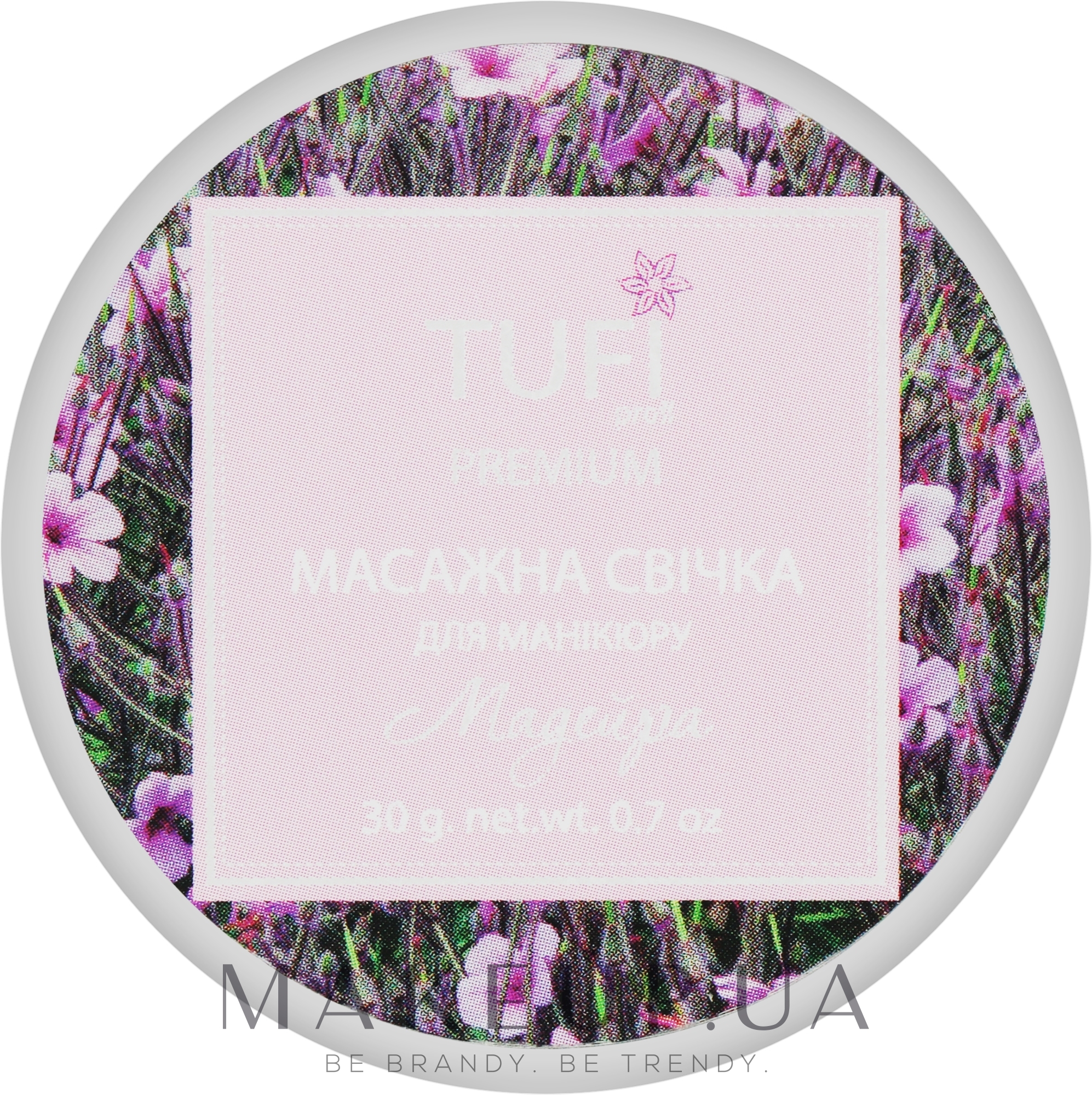 Массажная свеча для маникюра "Мадейра" - Tufi Profi Premium — фото 30g