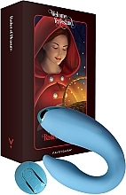 Вибратор для пар с дистанционным управлением, синий - Fairygasm PleasureBerry — фото N1