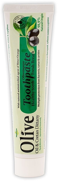 Зубная паста - Madis HerbOlive Oil & Cretan Dittany Toothpaste — фото N1