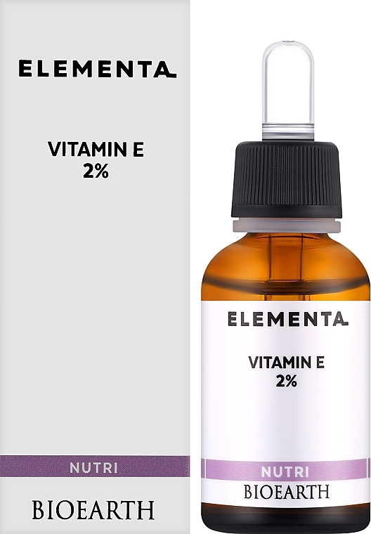 Сироватка для обличчя "Вітамін Е 2%" - Bioearth Elementa Nutri Vitamin E 2% — фото N2