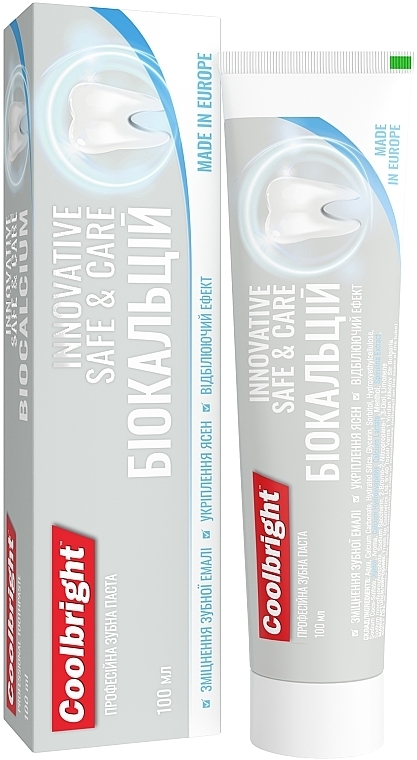 Зубна паста "Біокальцій" - Coolbright Innovative Safe & Care