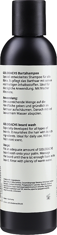 Шампунь для бороди - Golddasch Beard Wash — фото N2