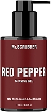 Гель для гоління з Д-пантенолом «Червоний перець» - Mr.Scrubber Red Pepper Shaving Gel — фото N1