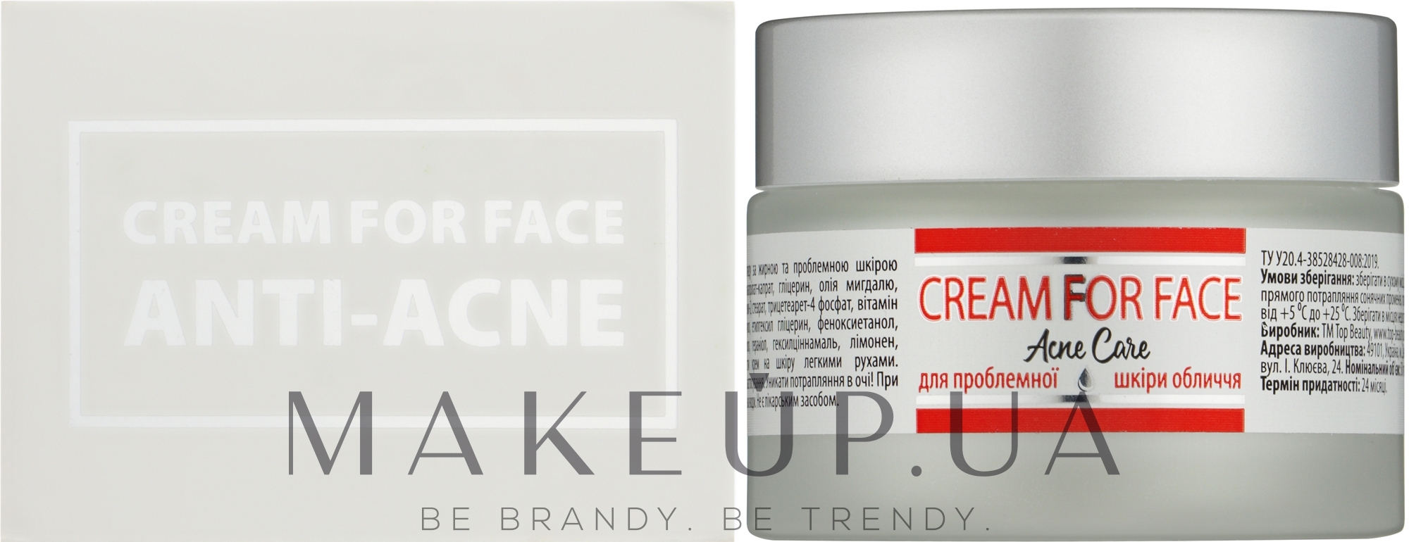 Крем для проблемної шкіри обличчя - Top Beauty Cream For Face Anti-Acne — фото 50ml
