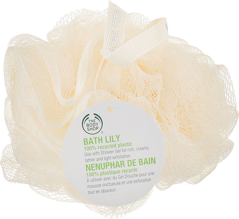 Мочалка для душа, кремовая - The Body Shop Bath Lily Ultra Fine Cream