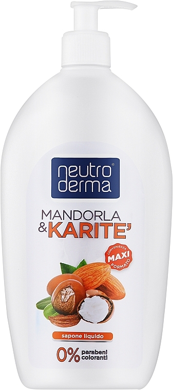 Рідке мило для рук з Мигдальним молоком та ячменем - Neutro Derma Mandorla & Karite — фото N1