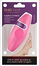 Гнучка губка-тертка для ніг, рожева - SheFoot — фото N1