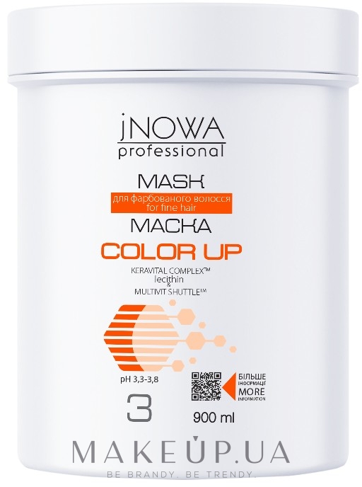 Маска для фарбованого волосся - JNOWA Professional 3 Color Up Hair Mask — фото 900ml