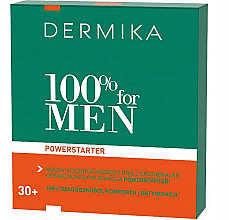 Парфумерія, косметика Набір - Dermika 100% For Men Powerstarter 30+ (cream/100ml + gel/peeling/mask 20 ml)