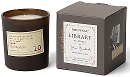 Ароматическая свеча в стакане - Paddywax Library John Steinbeck Candle — фото N1