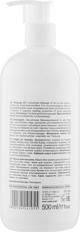 Масажна олія - Norel Body Massage Top Massage Oil — фото N2