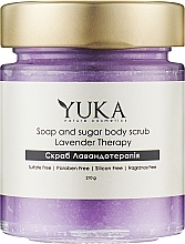 Мыльно-сахарный скраб для тела "Лавандовая терапия" - Yuka Lavender Therapy — фото N1