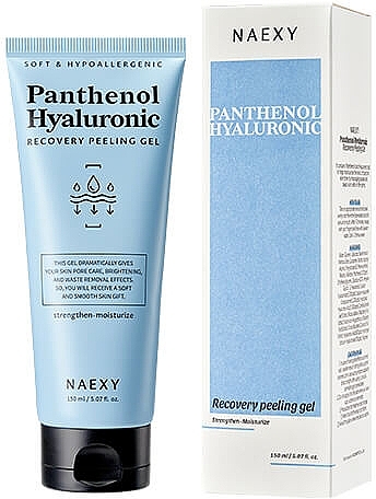 Гиалуроновый пилинг-гель для лица - Naexy Panthenol Hyaluronic Recovery Peeling Gel — фото N1