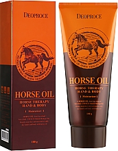 Парфумерія, косметика Крем для тіла і рук з конячим жиром - Deoproce Hand & Body Horse Oil