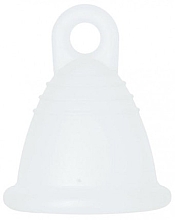 Парфумерія, косметика Менструальна чаша з петлею, розмір XL, прозора - MeLuna Classic Shorty Menstrual Cup Ring