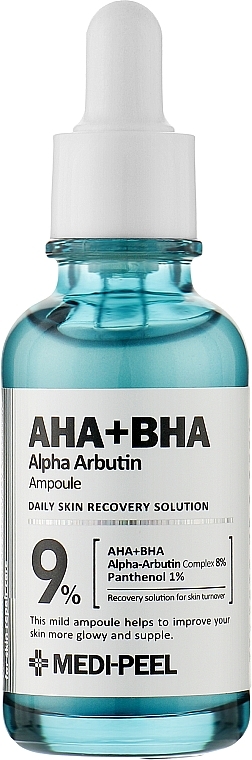 Осветляющая пилинг-ампула с арбутином - MEDIPEEL AHA BHA Alpha Arbutin Ampoule — фото N1