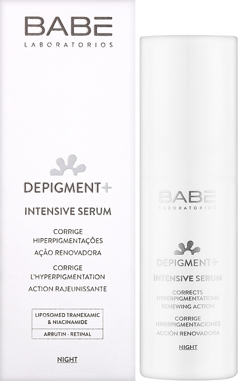 Интенсивная ночная сыворотка против пигментации - Babe Laboratorios Depigment+ Intensive Serum — фото N2