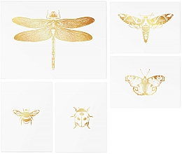Временные тату - TATTon.me Gold Dragonfly Set — фото N2