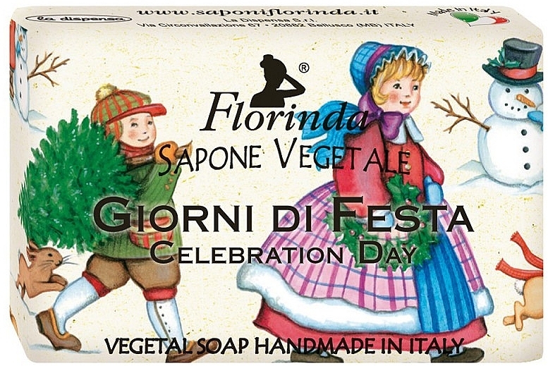 Растительное мыло - Florinda Special Christmas Celebration Day Vegetal Soap Bar — фото N1