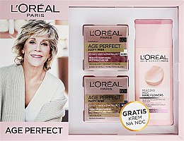 Парфумерія, косметика Набір - L'Oreal Paris Age Perfect 60+ (cr/50ml + cr/50ml + milk/200ml)