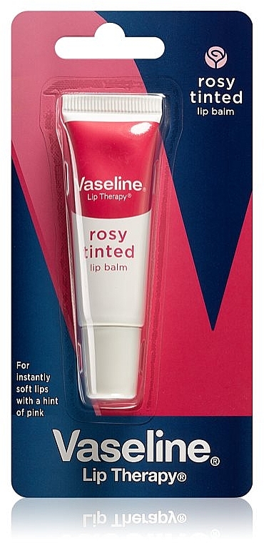 Бальзам для губ c тинтом, туба - Vaseline Lip Therapy Rosy Tinted Lip Balm — фото N2