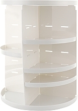 Поворотный органайзер косметический, белый - Reclaire 360° Rotation Cosmetic Organizer White — фото N1