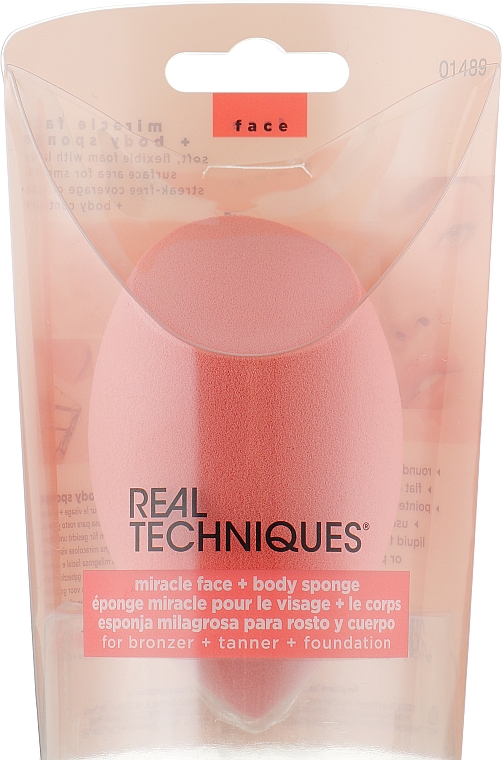 Спонж для макияжа - Real Techniques Miracle Face and Body Sponge — фото N2