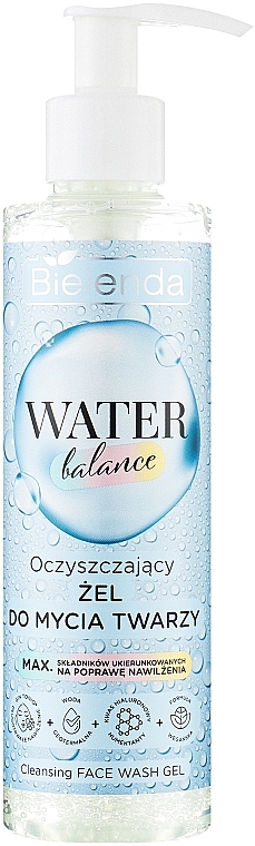 Очищувальний гель для вмивання обличчя - Bielenda Water Balance Cleansing Face Wash Gel — фото N1