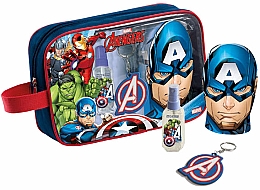 Air-Val International Marvel The Avengers - Набор (edt/90ml + sh/gel/300ml + bag + acc) — фото N1