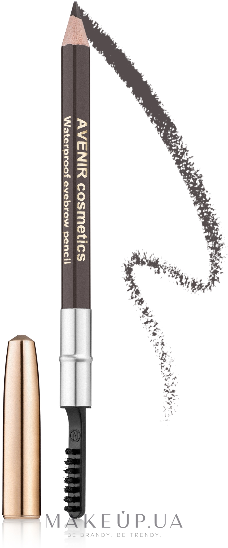 Олівець для брів - Avenir Cosmetics Eyebrow Pencil Waterproof — фото 73 - Кофе с пеплом