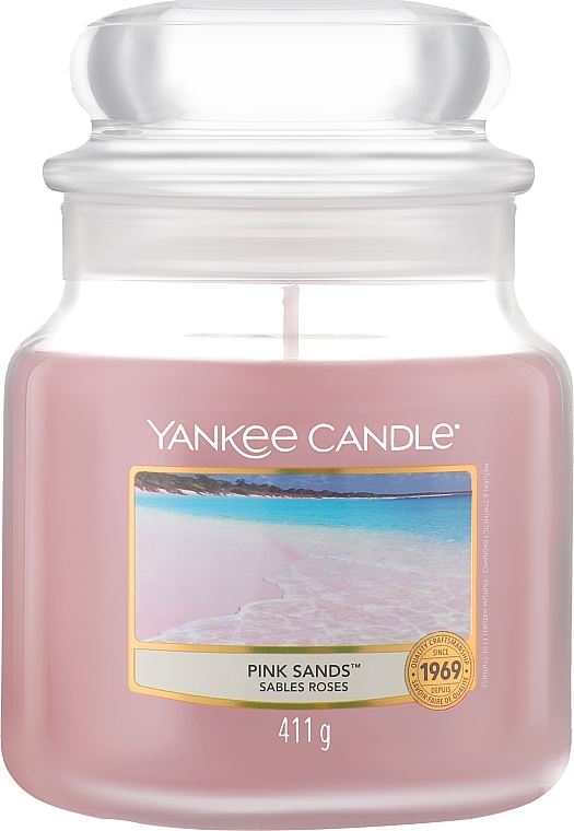 Свеча в стеклянной банке - Yankee Candle Pink Sands