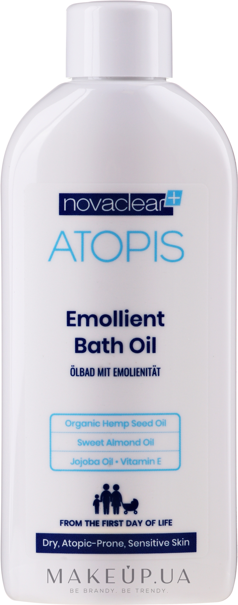 Смягчающее масло для ванны - Novaclear Atopis Emoliant Bath Oil — фото 200ml