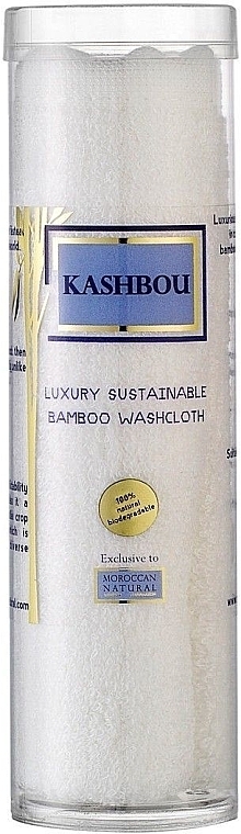 Мочалка для обличчя та тіла - Moroccan Natural Kashbou Luxury Sustainable Bamboo Wash Cloth — фото N1