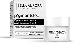 Крем для кожи вокруг глаз - Bella Aurora Pigment Stop Eye Contour Cream Multi-Corrector 5 in 1 — фото N1