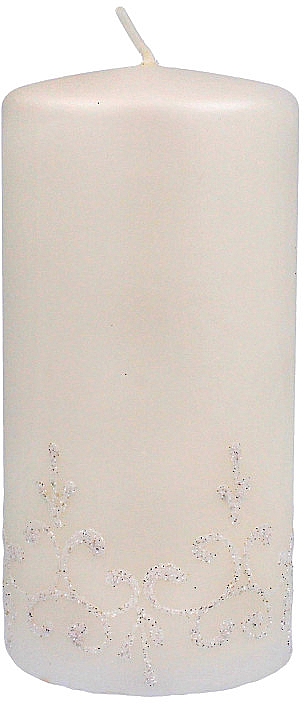 Декоративна свічка «Тіффані», 7x14 см, біла - Artman Tiffany Candle — фото N1