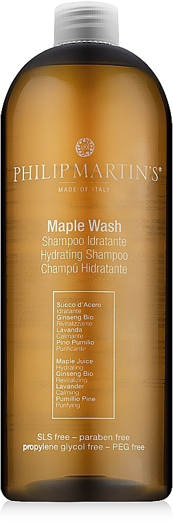 Увлажняющий шампунь для сухих волос - Philip Martin's Maple Wash Hydrating Shampoo — фото N4