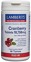 Духи, Парфюмерия, косметика Пищевая добавка "Клюква", 18 750 мг - Lamberts Cranberry Tablets 18,750 mg