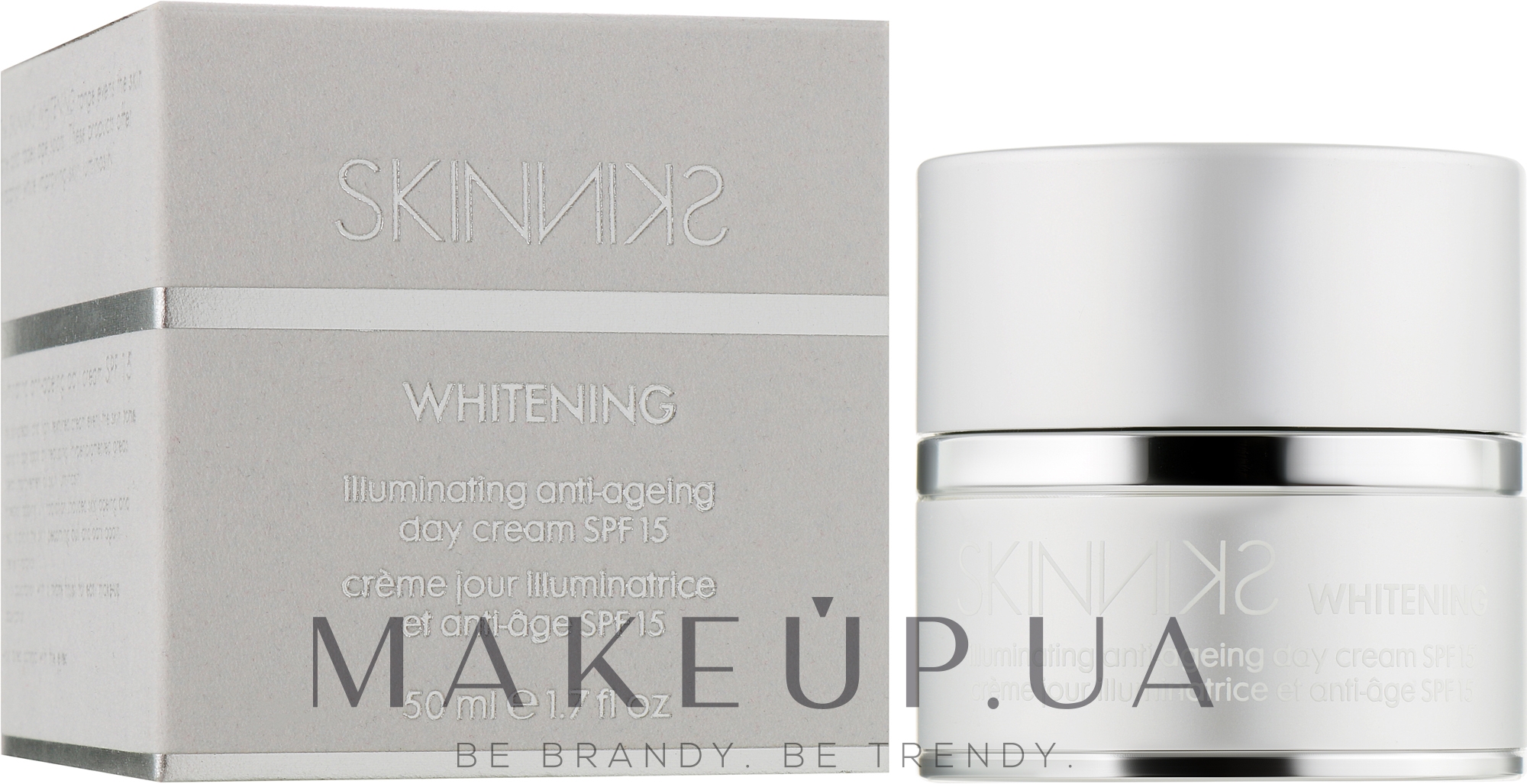 Відбілюючий омолоджуючий денний крем - Mades Cosmetics Skinniks Whitening Illuminating Anti-ageing Day Cream — фото 50ml
