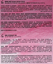 Набор - Anastasia Beverly Hills Defined & Volumized Brow Kit Medium Brown (b/gel/2.5ml + b/pen/0.85g + b/pen/0.03g) — фото N3