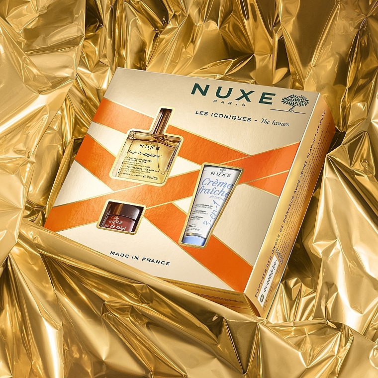 Набор - Nuxe Les Iconiques (cr/30 ml + l/balm/15 ml + oil/50 ml) — фото N4