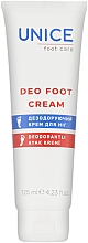 Духи, Парфюмерия, косметика Дезодорирующий крем для ног - Unice Deo Foot Cream
