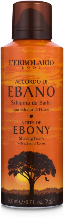 Пена для бритья «Черное Дерево» - L'Erbolario Notes Of Ebony Shaving Foam — фото N1