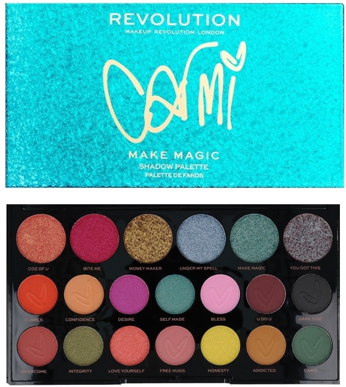 Палетка тіней для повік - Makeup Revolution X Carmi Make Magic Eyeshadow Palette