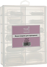 Верхні форми для нарощування, квадрат, 120 шт. - Tufi Profi Premium — фото N1