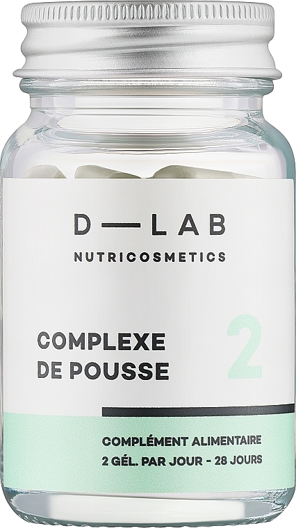 Харчова добавка "Комплекс для росту волосся" - D-Lab Nutricosmetics Hair Growth Complex — фото N1