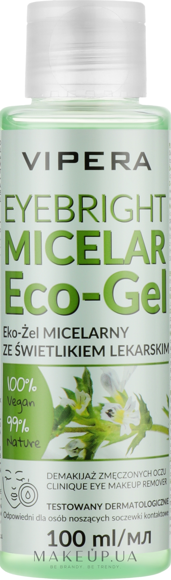 Міцелярний гель для зняття макіяжу - Vipera Eyebright Micellar Eco-Gel — фото 100ml