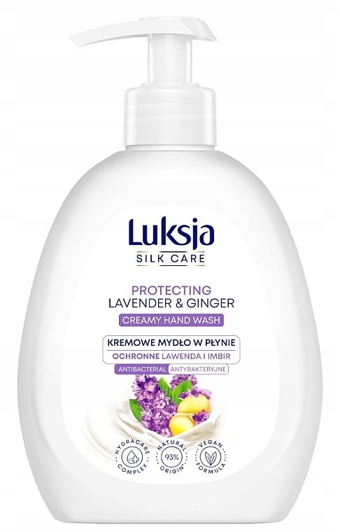 Рідке крем-мило "Лаванда та імбир" - Luksja Silk Care Protective Lavender & Ginger Hand Wash — фото N1