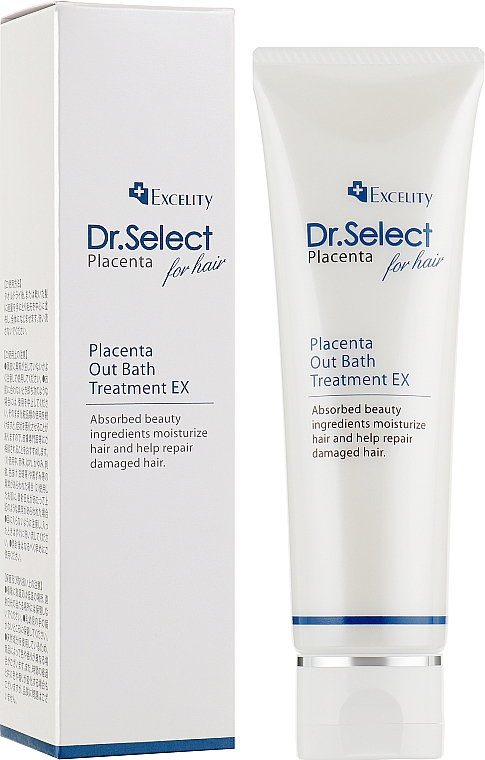Плацентарная маска для блеска волос - Dr. Select Excelity Placenta Out bath Treatment — фото N2