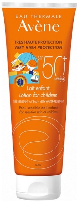 Солнцезащитный лосьон для детей - Avene Eau Thermale Sun Lotion Children SPF50 — фото N1