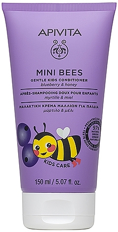 Нежный детский кондиционер с черникой - Apivita Mini Bees Gentle Kids Conditioner — фото N1